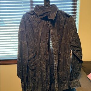 Men's Black Patterned Jacket